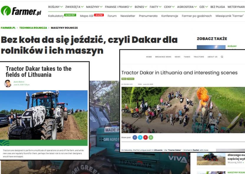 Vaizdo ekranų nuotraukos iš užsienio žiniasklaidos. 