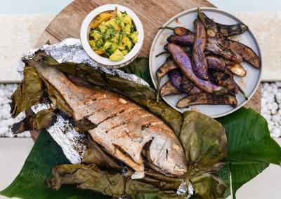 Žuvis ir baklažanai